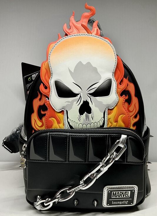 Loungefly Ghost Rider Glow Cosplay Mini Backpack - 1000 Exclusive - NWT main image 4